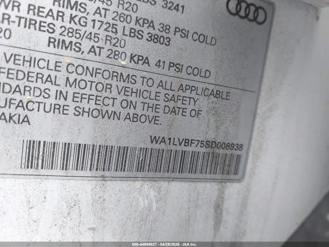 Audi Q7 Premium Plus 55 Tfsi Quattro Tiptronic
