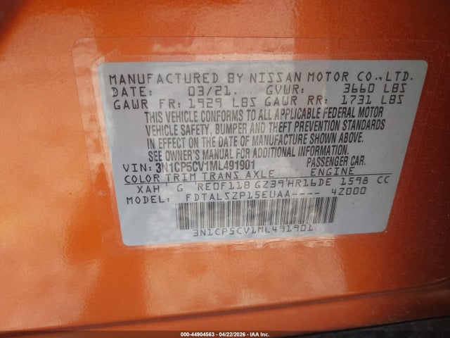 Nissan Kicks Sv Xtronic Cvt