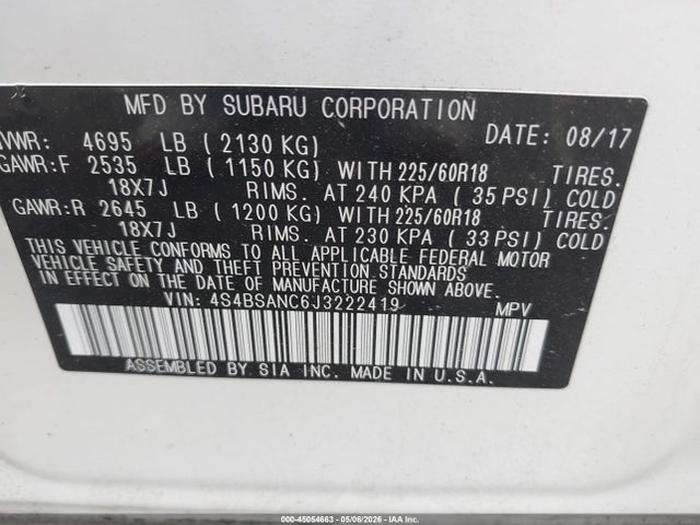 Subaru Outback 2.5i Limited