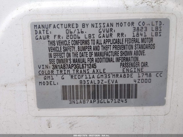 Nissan Sentra Sv
