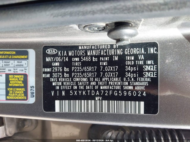 Kia Sorento Lx V6
