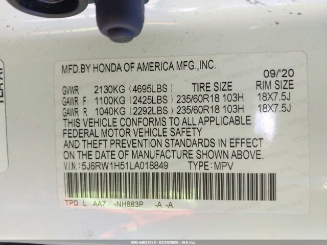 Honda CR-V 2wd Ex