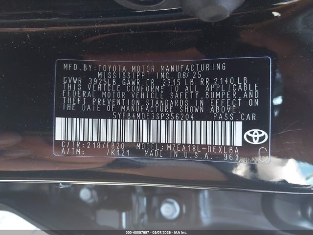 Toyota Corolla Le