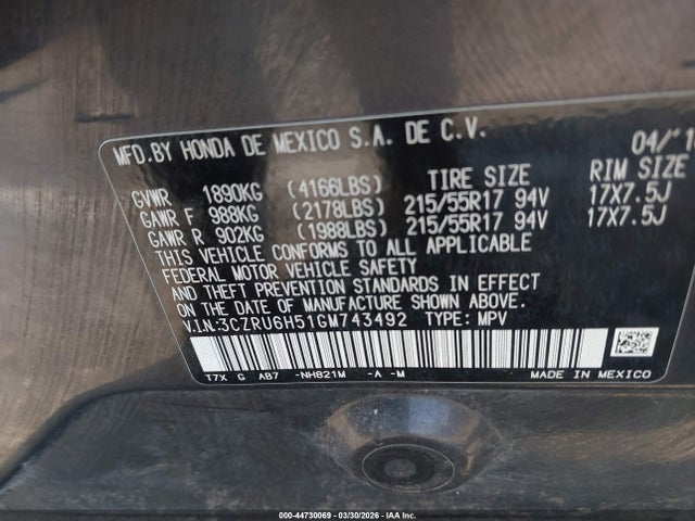 Honda HR-V Ex