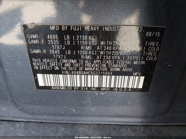 Subaru Outback 2.5i Premium