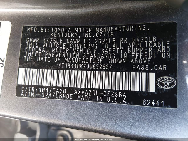 Toyota Camry Se