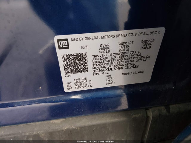 Chevrolet Equinox Awd Lt