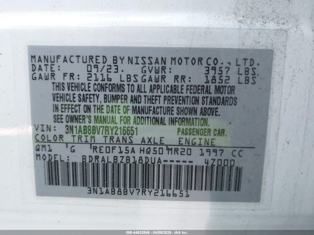 Nissan Sentra S Xtronic Cvt