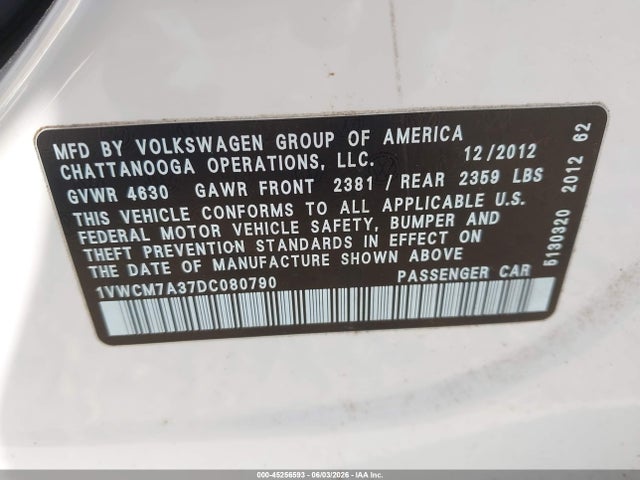 Volkswagen Passat 3.6l V6 Sel Premium