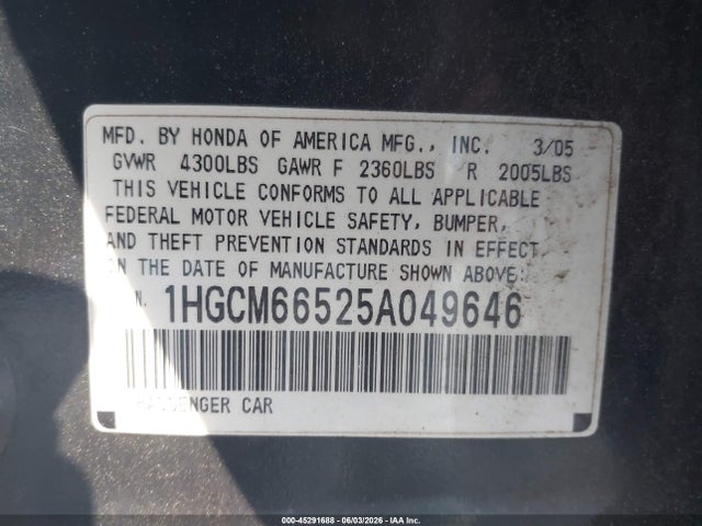 Honda Accord 3.0 Ex