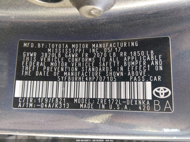 Toyota Corolla Le
