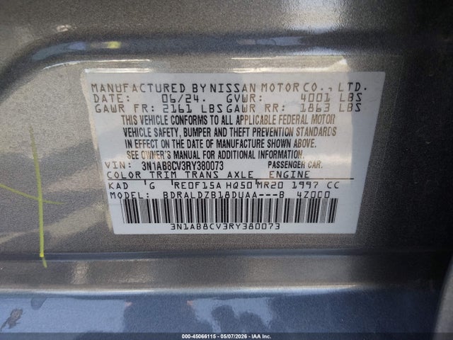 Nissan Sentra Sv Xtronic Cvt