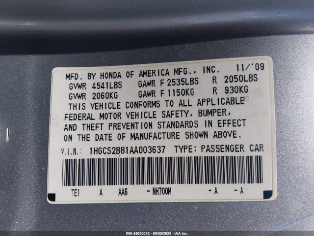 Honda Accord 3.5 Ex-l