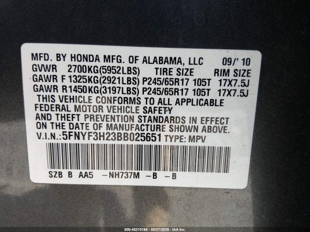 Honda Pilot Lx