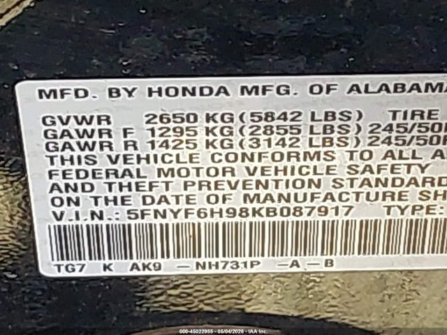 Honda Pilot Touring