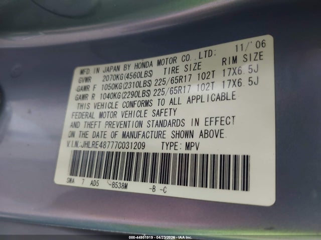 Honda CR-V Ex-l