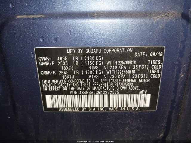 Subaru Outback 2.5i Limited