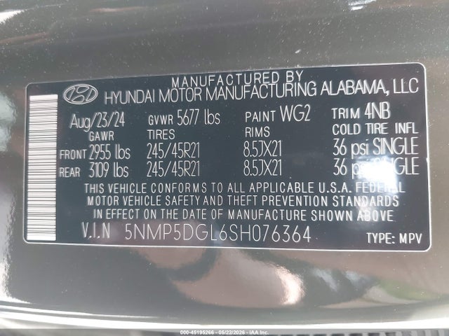 Hyundai SANTA FE Calligraphy