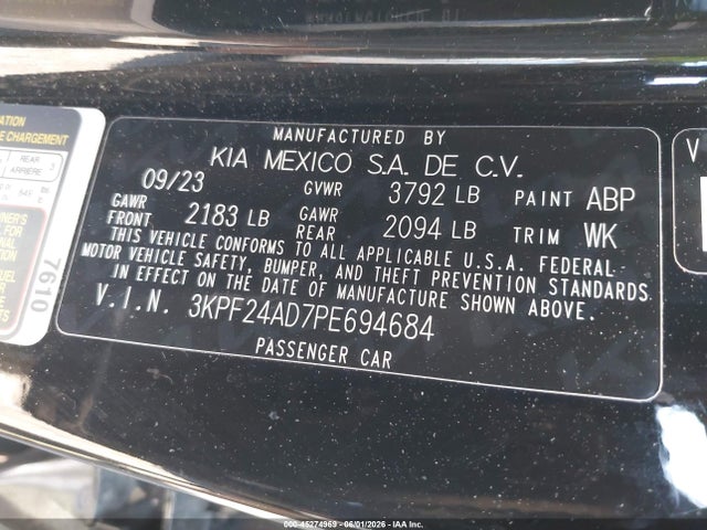 Kia Forte Lxs
