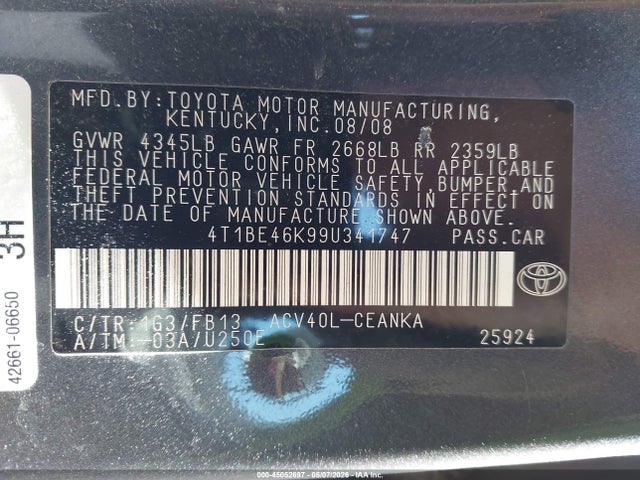 Toyota Camry Le