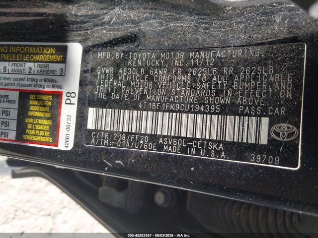 Toyota Camry Se Limited Edition