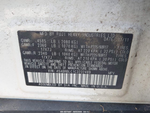 Subaru Outback 2.5i Limited