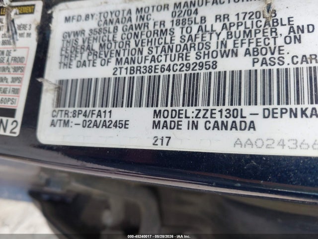 Toyota Corolla Le