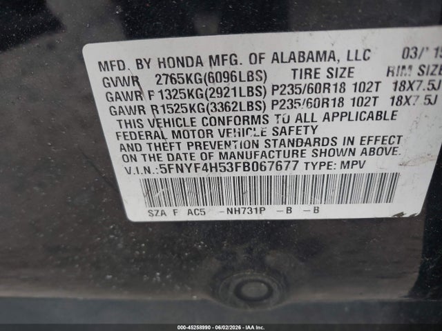 Honda Pilot Ex-l