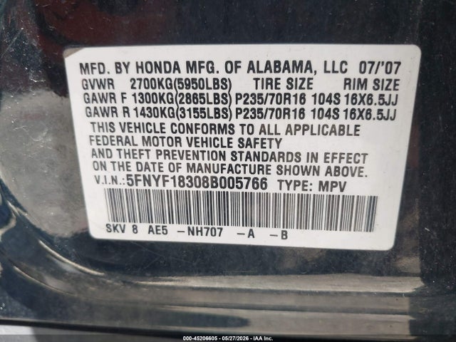 Honda Pilot Se