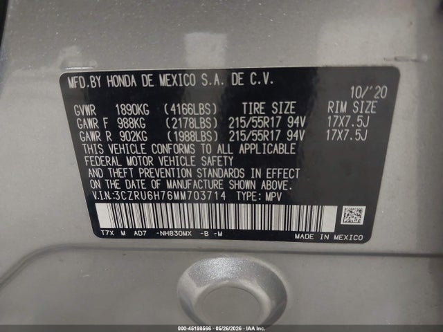 Honda HR-V Awd Ex-l