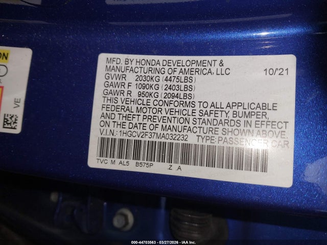 Honda Accord Sport 2.0t