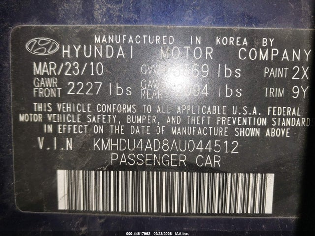 Hyundai ELANTRA Gls