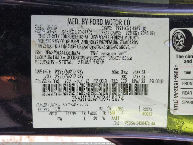 Ford Fusion Sel
