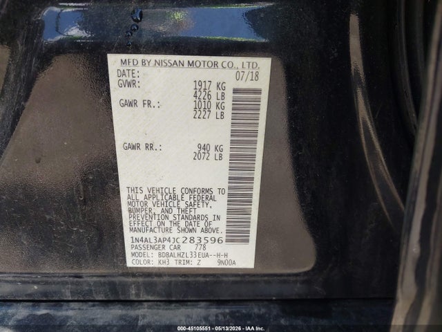 Nissan Altima 2.5 Sr