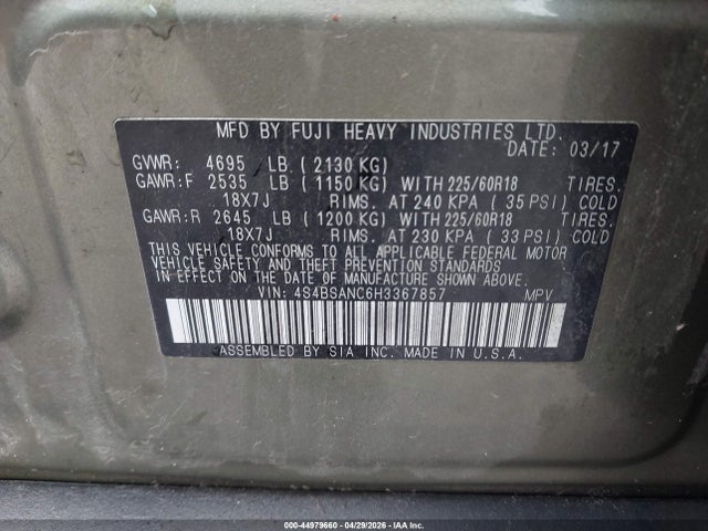 Subaru Outback 2.5i Limited