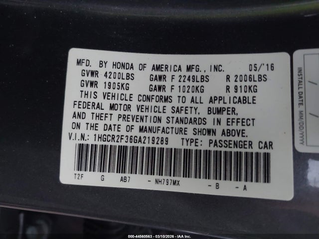 Honda Accord Lx
