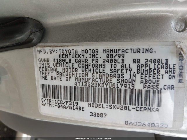 Toyota Camry Le