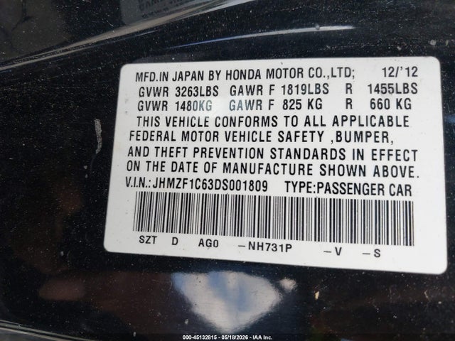 Honda CR-Z Ex