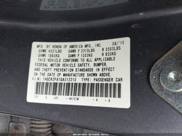 Honda Accord Ex-l