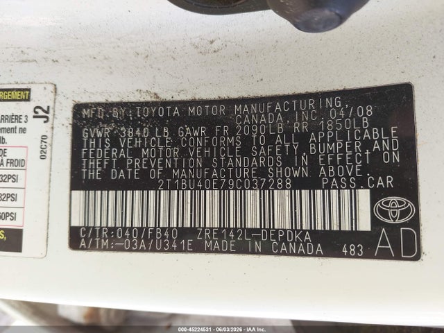 Toyota Corolla Le