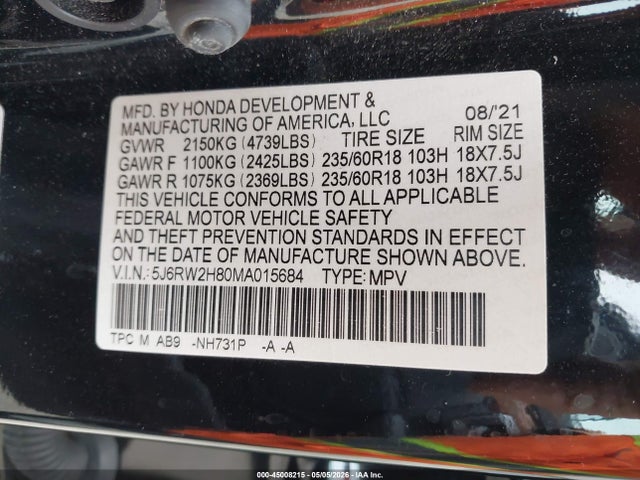 Honda CR-V Awd Ex-l