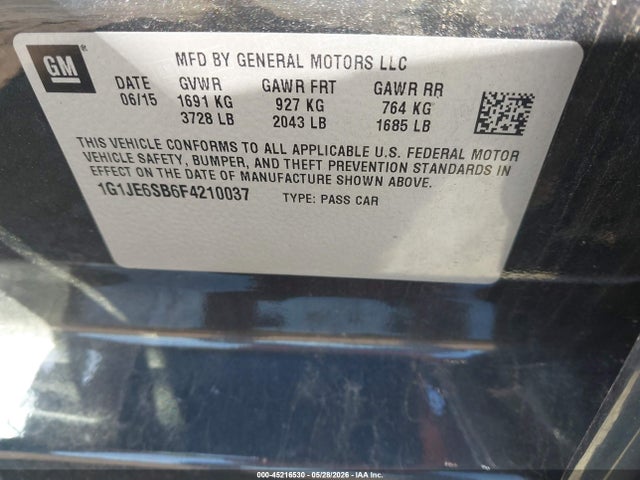 Chevrolet Sonic Ltz Auto
