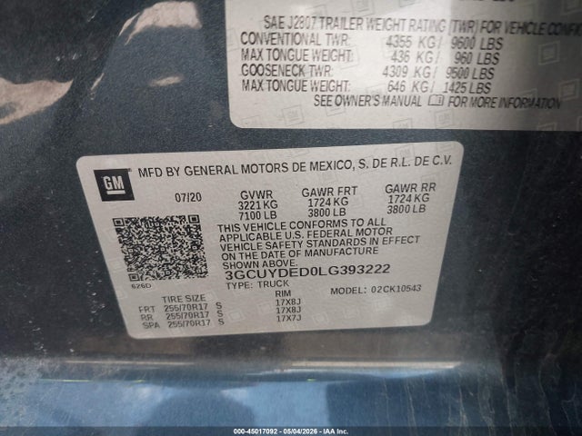Chevrolet Silverado 1500 4wd  Short Bed Lt