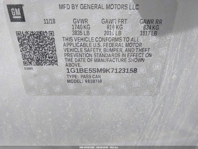 Chevrolet Cruze Lt