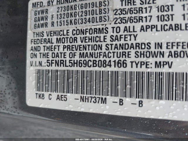 Honda Odyssey Ex-l