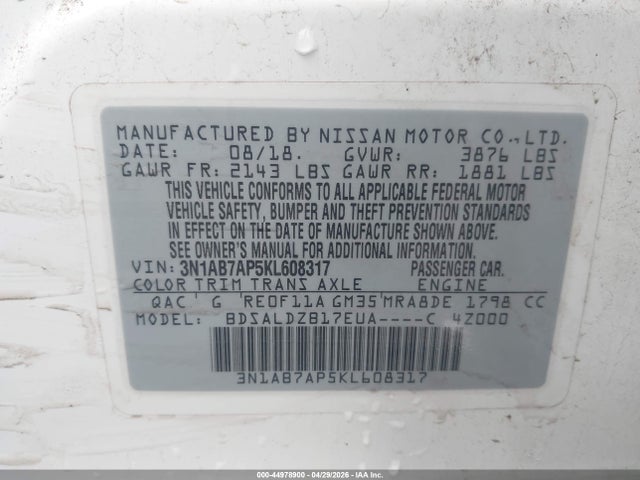 Nissan Sentra Sv