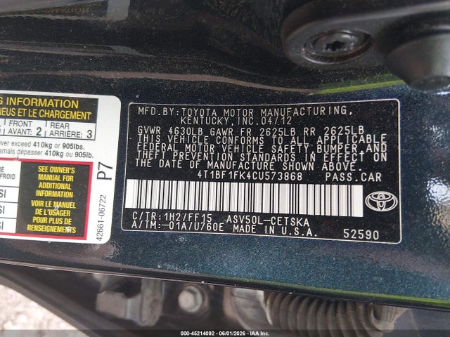 Toyota Camry Se