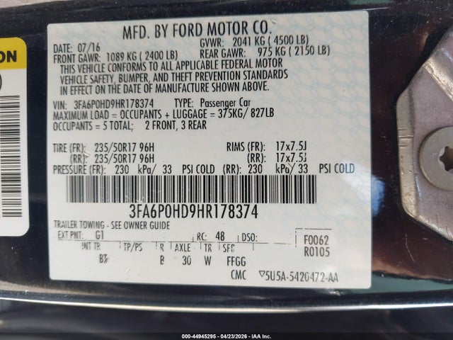 Ford Fusion Se