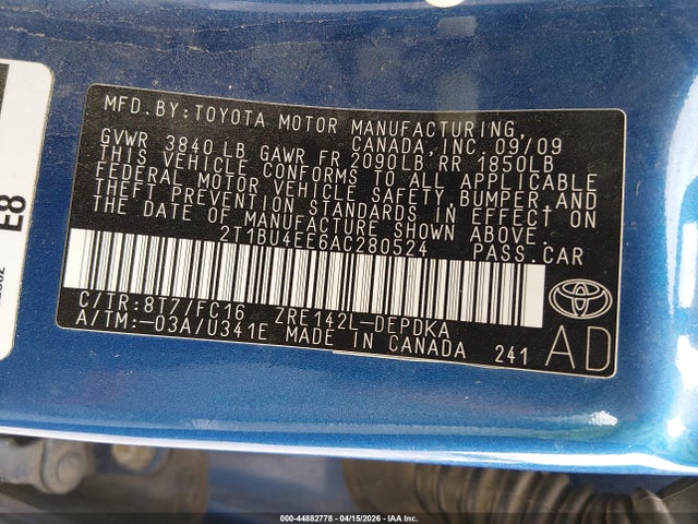 Toyota Corolla Le