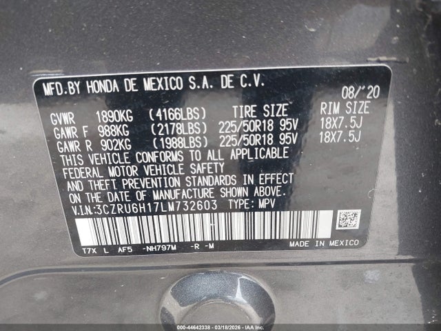 Honda HR-V Awd Sport